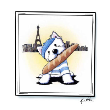 Paris Westie art print