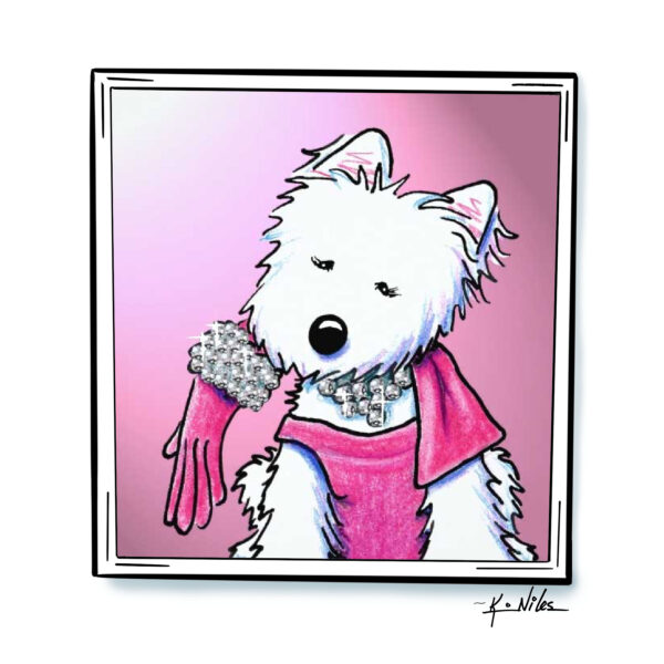 Westie Dog Glamour Girl