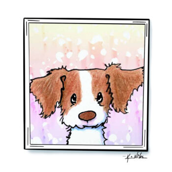 Brittany dog art