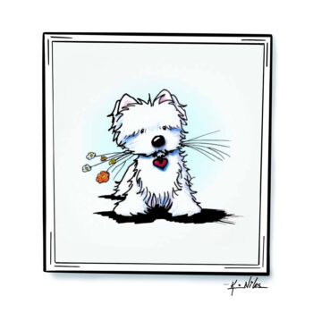 Westie art print by Kim Niles