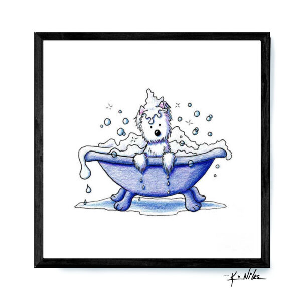 Muggles bath time art print