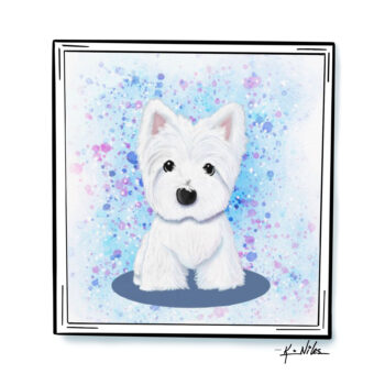 Westie painting