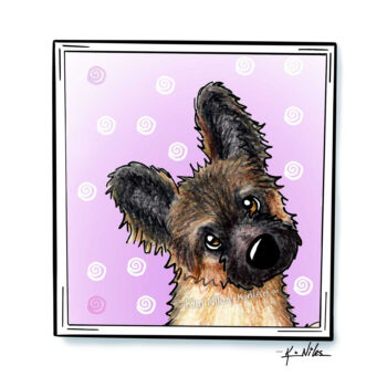 German shepherd art