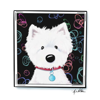 Westie art print