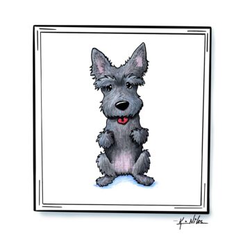 Scottie dog original art