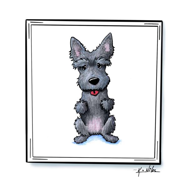 Scottie dog original art