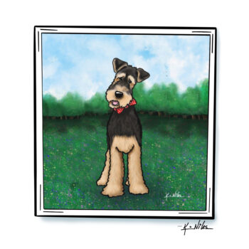 Airedale terrier art