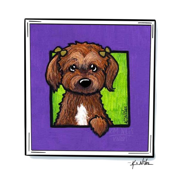 Chocolate Havanese Art