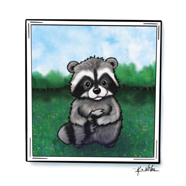 Raccoon Art print