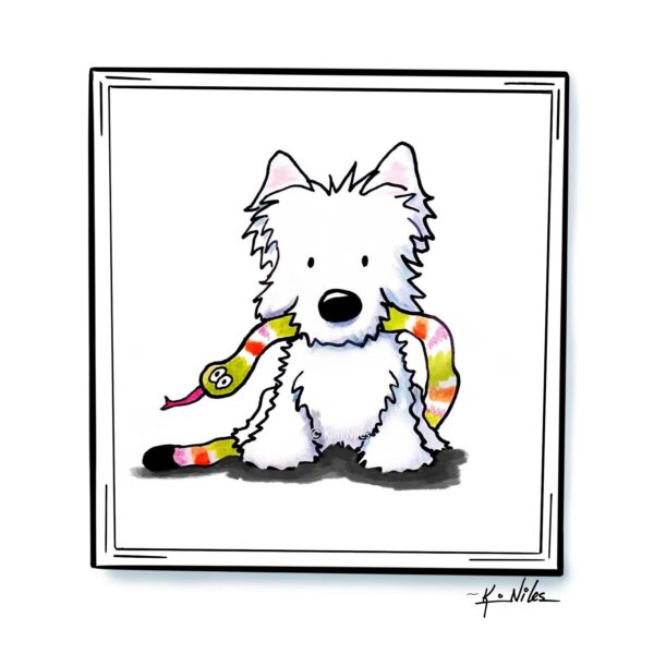 Snake toy Westie