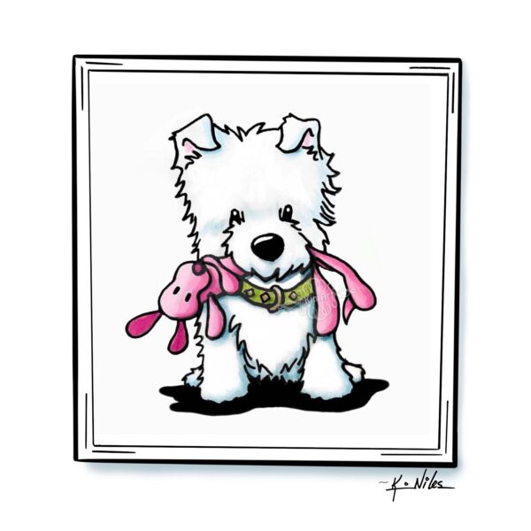 Original Westie dog art