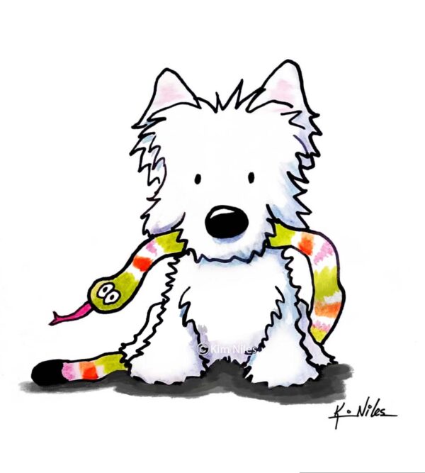 Original Art KiniArt Westie