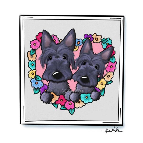 Scottie dog art print