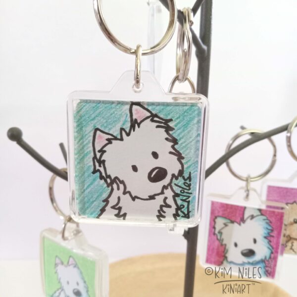 KiniArt Westie Keychain