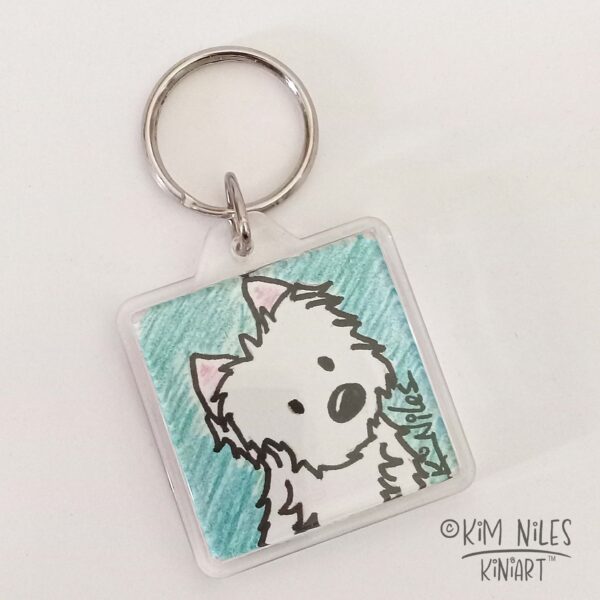 KiniArt Westie Keychain