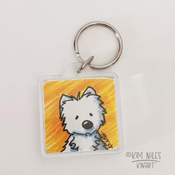 KiniArt Westie Keychain