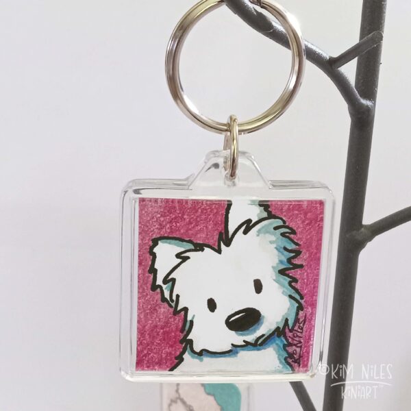 KiniArt Westie Keychain