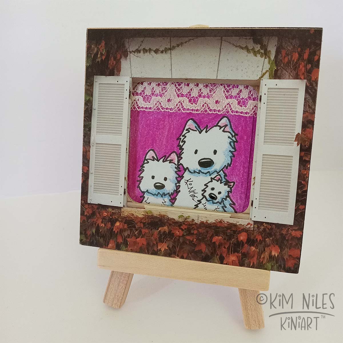 Westie Art Magnet – KiniArt™ by Contemporary PUP Artist, Kim Niles