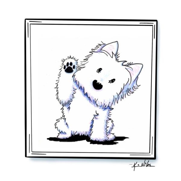 Original Art Westie Wave