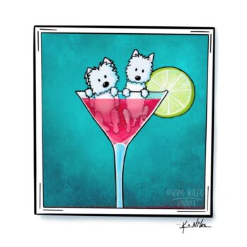 Cosmopawlitan Westies print