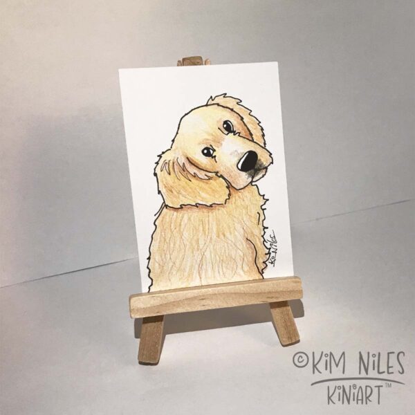 Golden retriever art