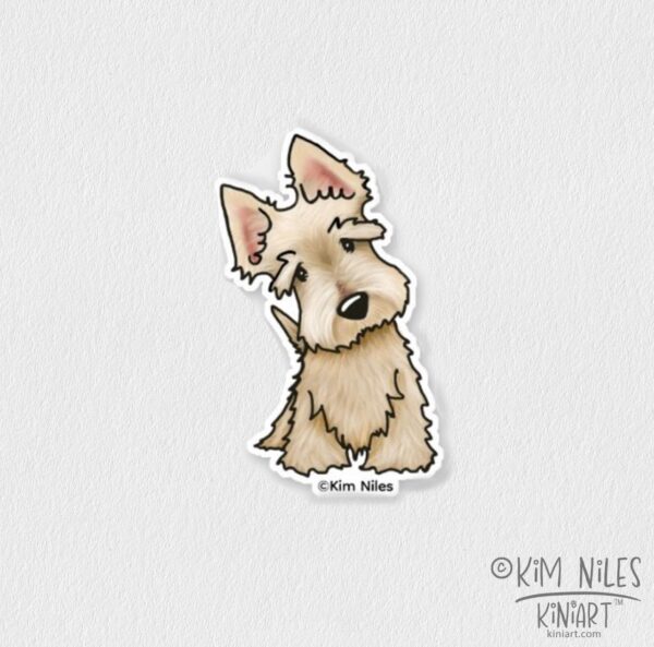 Wheaten Scottie sticker