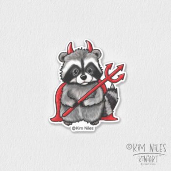 Raccoon sticker