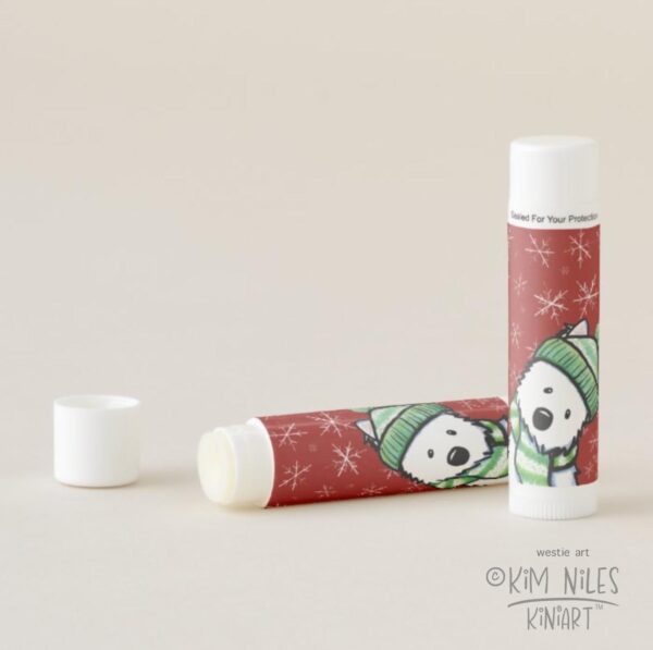 KiniArt Westie lip balm