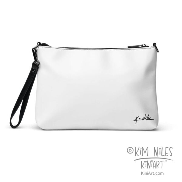 Westie girl printed handbag by Kim Niles: backside