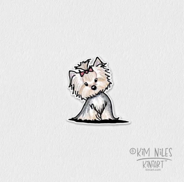 KiniArt Yorkie sticker