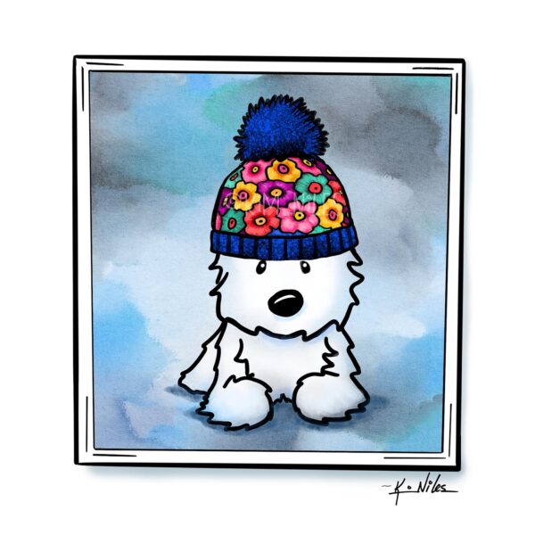 Print Drop Cozy series WESTIE PRINT