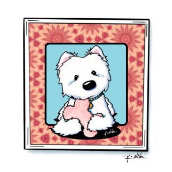 Westie art print