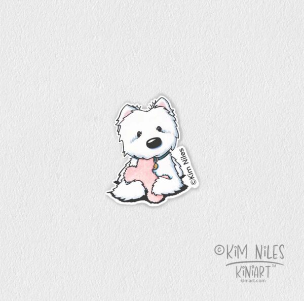 KiniArt Westie dog sticker