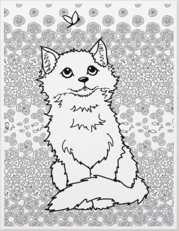 Kitten Coloring page