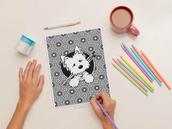 KiniArt coloring page