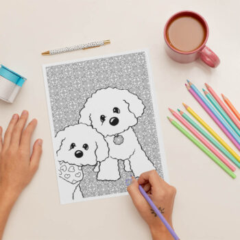 Bichon Frisé coloring page