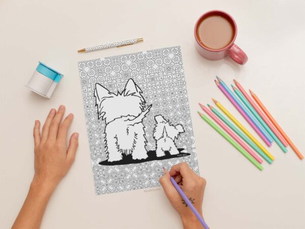 KiniArt coloring sheets by Kim Niles