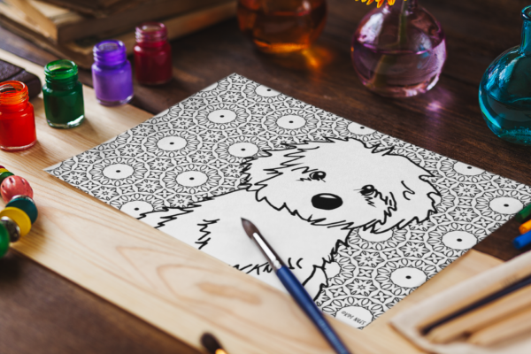 Havanese coloring sheet